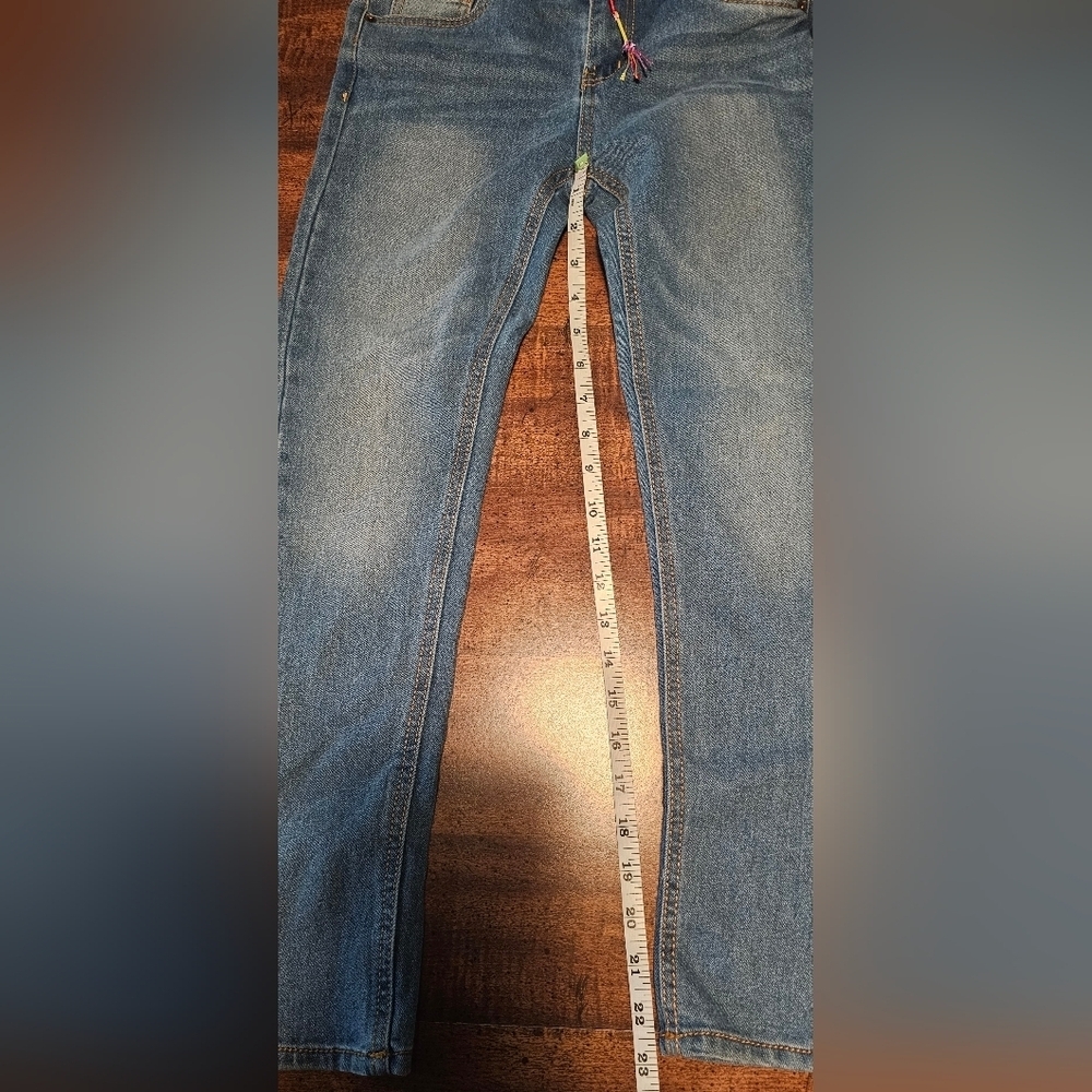Lucky Brand Girls Zoe Skinny Medium Wash Denim Jean Adjustable Waist Size 12 - Picture 14 of 16